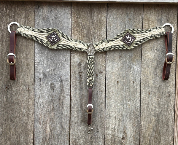 Plain With Leather Pieces