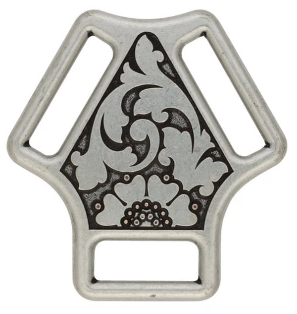 Silver Jeremiah Watt Engraved Martingale Center