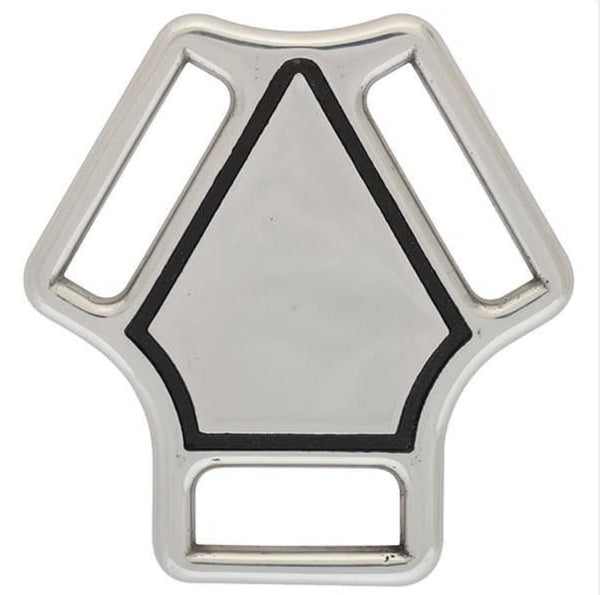 Stainless Steel Jeremiah Watt Smooth and Grooved Martingale Center